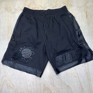 NEW XXL Phoenix Suns Pro Standard Triple Black Logo Team Shorts
